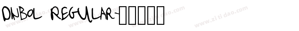 Dinbol Regular字体转换
